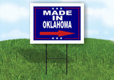 OKLAHOMA MADE IN RIGHT ARROW Yard Sign w Stand LAWN SIGN Single