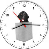 Curley Coated Retriever In Your Pocket Dog kitchen living room Wall Clock