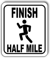 Finish Line HALF miles Running Race 5k Marathon Metal Aluminum Composite Sign