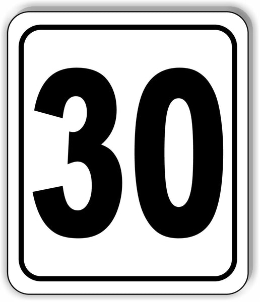 30 football field  Distance Marker Running Race 5k Aluminum composite sign