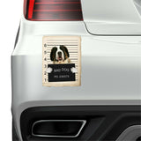 Saint Bernard Mugshot Bad Dog Fridge refrigerator Car Magnet