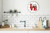 I Love Oysters Love Park Funny Kitchen Living room Wall Clock
