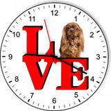 Cavalier King Charles Spaniel Park Cute Puppy Dog kitchen living room Wall Clock