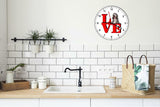 Bearded Collie Park Cute Puppy Dog kitchen living room Wall Clock