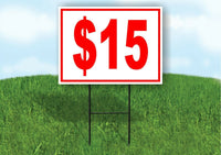 15 DOLLAR SALE Yard Sign Road with Stand LAWN SIGN