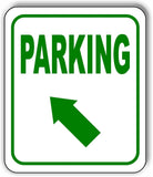 PARKING DIRECTIONAL GREEN 8 Arrow Variations Metal Aluminum composite sign