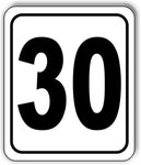30 football field  Distance Marker Running Race 5k Aluminum composite sign