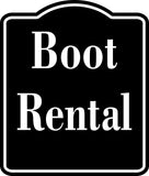 Boot Rental Ski BLACK  Aluminum Composite Sign