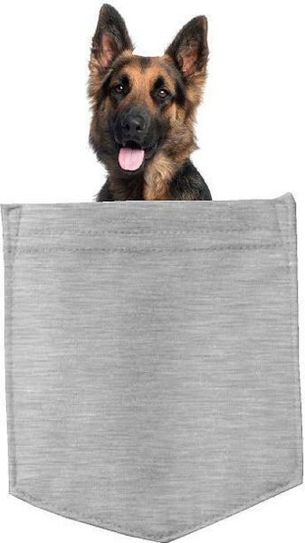 German Shepard Dog in pocket Fridge Car Magnet Bumper Sticker App size 4"x7"