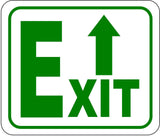 Directional Exit parking Sign with arrow pointing up METAL Aluminum Composite