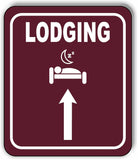 LODGING DIRECTIONAL ARROW TRAIL 8 Variations Metal Aluminum composite sign