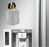 Saint Bernard Dog in pocket Fridge Car Magnet Bumper Sticker App size 4"x7"