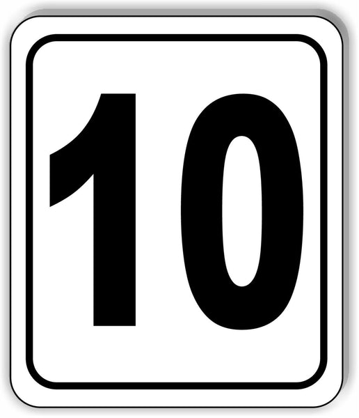 10 football field  Distance Marker Running Race 5k Aluminum composite sign