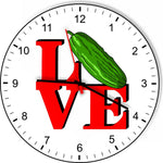 I Love Pickle Love Park Funny Kitchen Living room Wall Clock