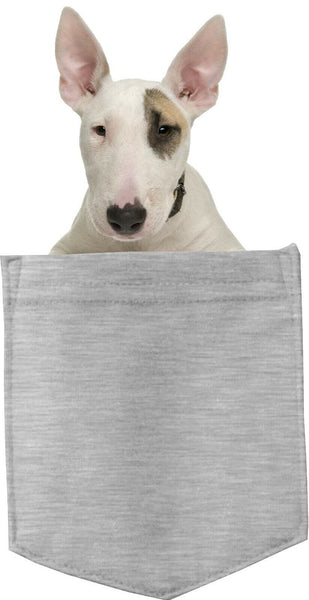 Bull Terrier Dog in pocket Fridge Car Magnet Bumper Sticker App size 4"x7"