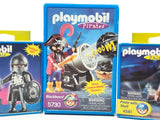 New set of 3 Playmobil 5730 4581 4517   in  Box  Pirate:  Blackbeard knight