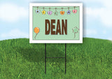 DEAN WELCOME BABY GREEN  18 in x 24 in Yard Sign Road Sign with Stand