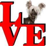 Chinese Crested Dog Love Park Dog Fridge Refrigerator Car Magnet