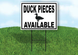 DUCK PIECES AVAILABLE BLACK BORDER Yard Sign Road with Stand LAWN SIGN