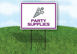 PARTY SUPPLIES PURPLE Yard Sign Road with Stand LAWN SIGN