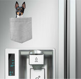 Toy Fox Terrier Dog in pocket Fridge Car Magnet Bumper Sticker App size 4"x7"