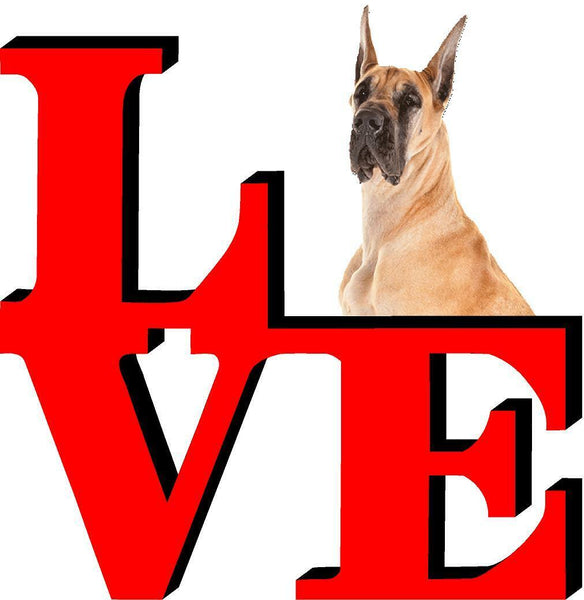 Great Dane Dog Love Park Dog Fridge Refrigerator Car Magnet