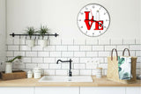 I Love Milk Love Park Funny Kitchen Living room Wall Clock
