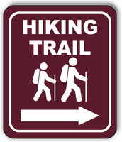 Hiking Trail Right Arrow Camping Outdoor Safety Metal Aluminum Composite Sign