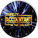 Best Accountant in The Star Galaxy Wars Space Kitchen Living room Wall Clock