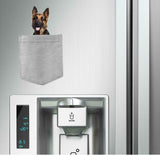 German Shepard Dog in pocket Fridge Car Magnet Bumper Sticker App size 4"x7"