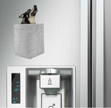 Norwegian Elk Hound in pocket Fridge Car Magnet Bumper Sticker App size 4"x7"