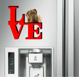 Bull Mastiff Dog Love Park Cute Dog Fridge Refrigerator Car Magnet