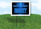 EMMETT RETIREMENT BLUE 18 in x 24 in Yard Sign Road Sign with Stand