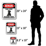 BEWARE CANE CORSO GUARD DOG Metal Aluminum Composite Sign