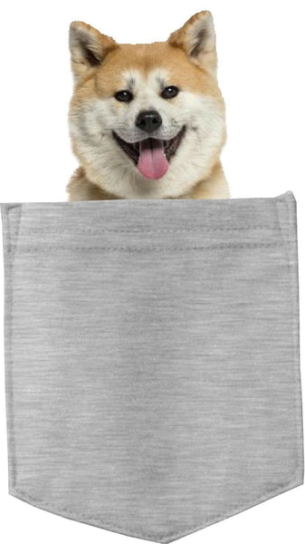 Akita Dog in pocket Fridge Car Magnet Bumper Sticker App size 4"x7"