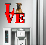 Boxer Dog Love Park Cute Dog Fridge Refrigerator Car Magnet