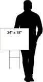 CAMERON HAPPY BIRTHDAY BALLOONS 18 in x 24 in Yard Sign Road Sign with Stand