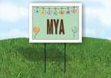 MYA WELCOME BABY GREEN  18 in x 24 in Yard Sign Road Sign with Stand
