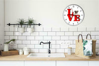 Pug Cute Puppy Dog kitchen living room Wall Clock