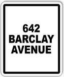 642 BARCLAY AVE outdoor sign SIGNAGE