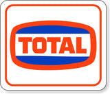 TOTAL gasoline logo 1972 Aluminum composite sign
