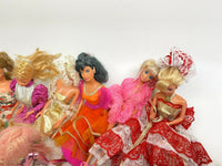 Vintage lot of 10 Mattel 70's-90's Barbie dolls W clothes & Accessaries