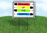 STUDENT OF THE  MONTH PENCILS Yard Sign Road with Stand LAWN SIGN