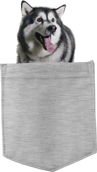 Alaskan Malamute Dog in pocket Fridge Car Magnet Bumper Sticker App size 4"x7"