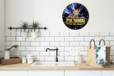 Best Fox Terrier Dog Galaxy Wars Space Star Kitchen Livingroom Wall Clock