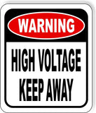 WARNING High Voltage Keep Away METAL Aluminum Composite Sign