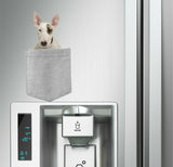 Bull Terrier Dog in pocket Fridge Car Magnet Bumper Sticker App size 4"x7"
