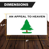 SET OF 3 An Appeal To Heaven American Flag Car MAGNET Magnetic Bumper Sticker