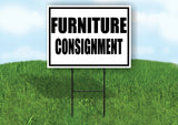 FURNITURE CONSIGNMENT BLACK BORDER Yard Sign Road with Stand LAWN SIGN