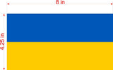 UKRAINE Flag SUPPORT Car MAGNET Magnetic Bumper Sticker 4.25" X8" RUSSIAN
